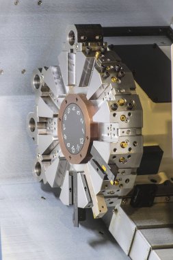 Endüstriyel metal işleme makine yakın çekim