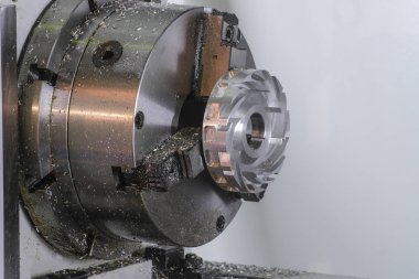 Endüstriyel metal işleme makine yakın çekim