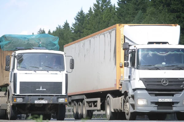 Moscow Region Russia May 2018 Truck Highway Moscow Region — Stock Photo, Image