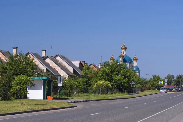 Velikiye Matikaly Brest Region Belarus May 2018 Village Street Velikiye — Stock Photo, Image