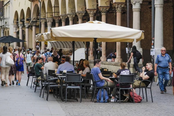 Padova Olaszország Május 2018 Utcai Kávézó Padova Olaszország — Stock Fotó