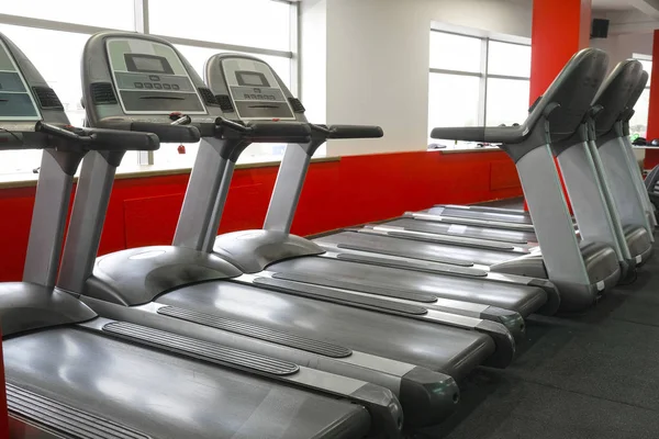 Treadmills Fitness Hall — Stock Photo, Image
