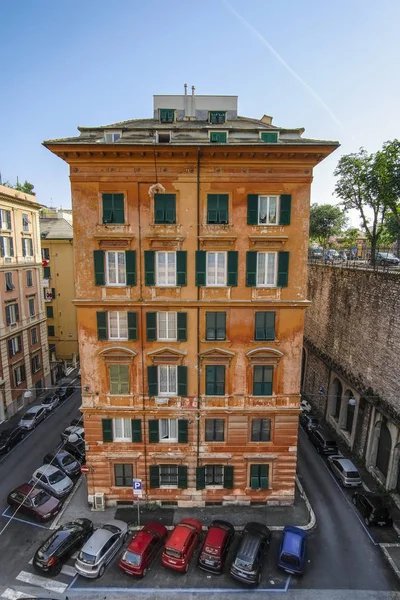Genoa Italië Juni 2018 Woonwijk Genua Italië — Stockfoto