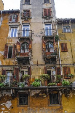 Verona, İtalya - Haziran, 16, 2018: Verona evde resim