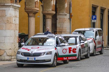  Verona, İtalya - Haziran, 16, 2018: Verona sokaklarında görüntüsünü
