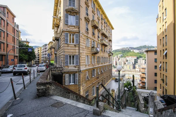 Genoa Italy June 2018 Residential District Genoa Italy — Stock Photo, Image