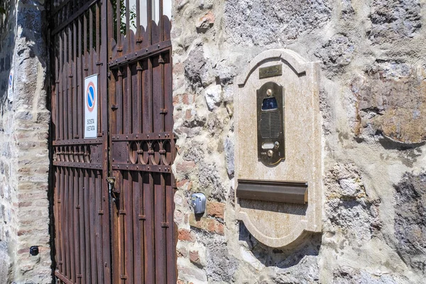 Arca Petrarca Italien Juni 2018 Dörrtelefon Och Mail Box Arca — Stockfoto