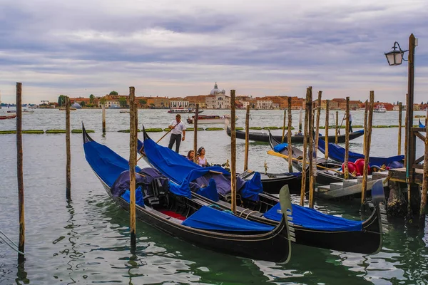 Venice Italië Juni Gondels Venetië Italië — Stockfoto
