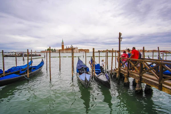 Venise Italie Juin Gondoles Venise Italie — Photo