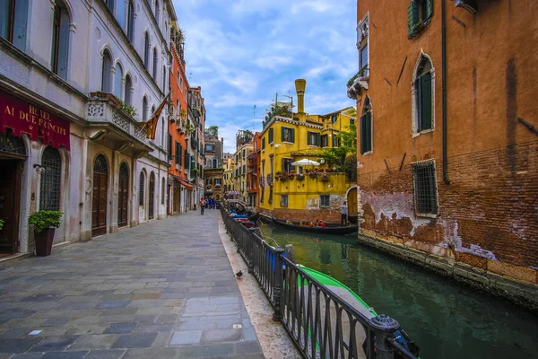 Venezia Italia Jine 2018 Pedonale Centro Venezia — Foto Stock