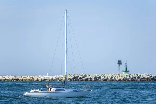 Sottomarina Italien Juni 2018 Jachten Schwimmt Der Nähe Des Sottomorina — Stockfoto