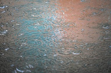 Yağmur damlaları görüntü ile arka plan