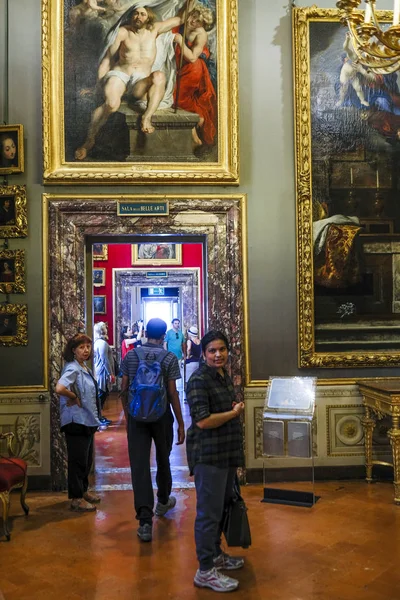 Firenze Olaszország Július 2018 Egy Csekély Illetmény Palace Firenze Belső — Stock Fotó