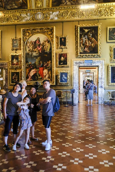 Florens Italien Juli 2018 Interiör Pitty Palats Florens — Stockfoto