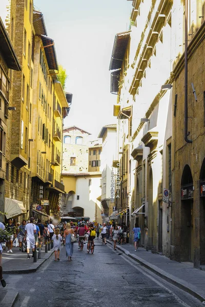 Florencia Italia Junio 2016 Calle Una Calle Florencia Italia — Foto de Stock