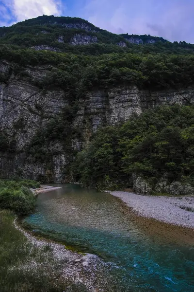 Peisaj Alpin Imaginea Râului Piave — Fotografie, imagine de stoc