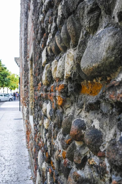 Hintergrund Mit Dem Bild Der Steinmauer — Stockfoto