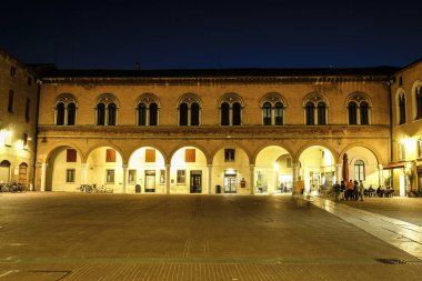 Ferrara, İtalya - Temmuz, 26, 2018: Galeri Ferrara, İtalya