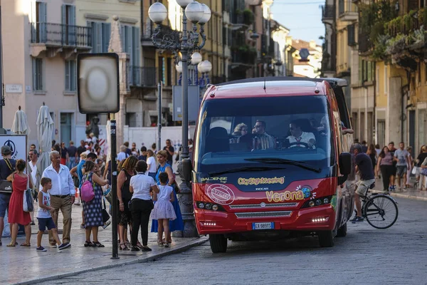 Verona Italië Juli 2018 Bus Verona Italië — Stockfoto
