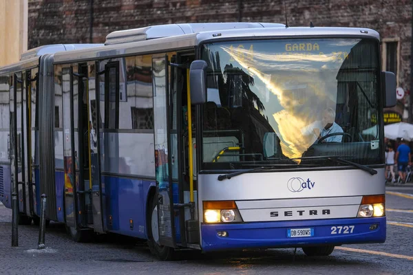 Verona Włochy Lipca 2018 Autobus Werona Włochy — Zdjęcie stockowe