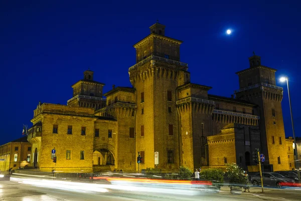 Ferrara Italy July 2018 Ferrara Castle Night — Stock Photo, Image