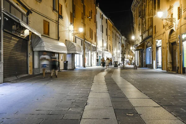 Ferrara Italien Juli 2018 Landschaft Mit Dem Bild Des Nachtferrara — Stockfoto