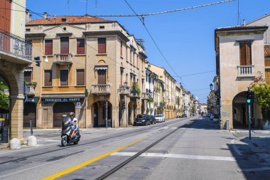 Padova, İtalya - Ağustos, 06, 2018: sokakta bir merkezi, Padova, İtalya