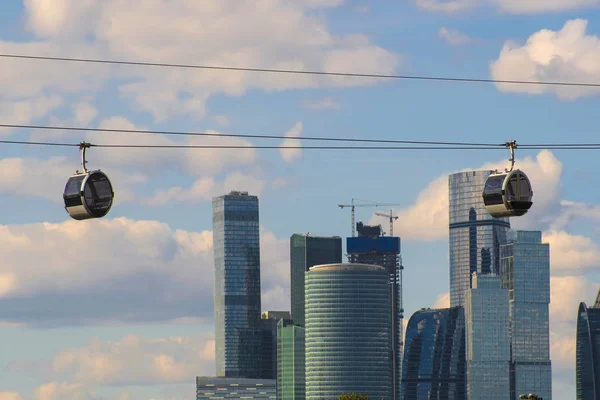 Moscow Russia August 2018 Ropeway Moscow Russia — Stock Photo, Image