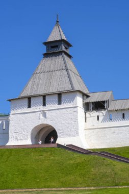 Kazan, Rusya - Ağustos, 21, 2018: Kazan Kremlin, Rusya görünümünü
