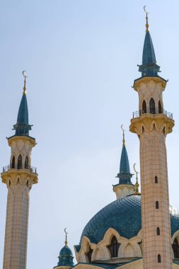 Kazan, Rusya - Ağustos, 21, 2018: Kazan Kremlin, Rusya Kul Şerif Camii