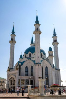 Kazan, Rusya - Ağustos, 21, 2018: Kazan Kremlin, Rusya Kul Şerif Camii