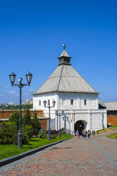 Kazan Federacja Rosyjska Sierpień 2018 Widok Kazan Kremlin Rosja — Zdjęcie stockowe