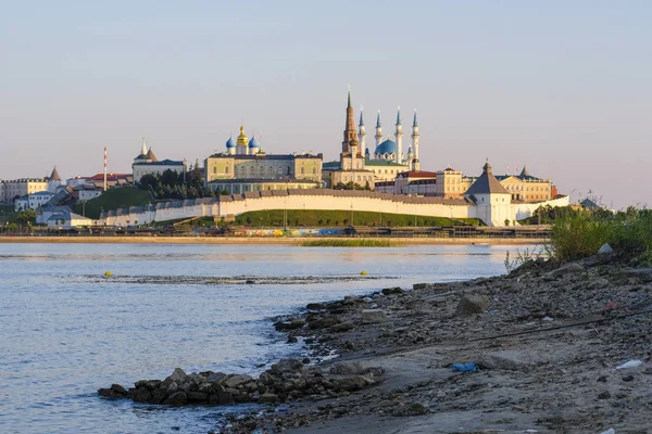 Veiw Kazan Kremlin Kazanka River Bank — Stock Photo, Image