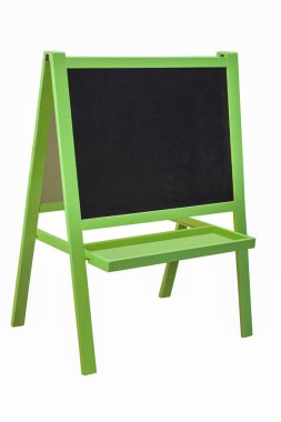 Küçük yazma kurulu altında beyaz arka plan görüntü