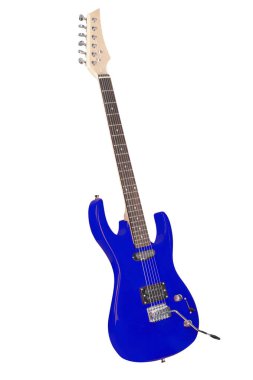 Beyaz arkaplan altında bir gitar görüntüsü