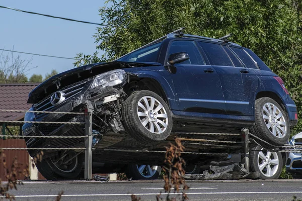 Chehov Rusia Agosto 2018 Accidente Automovilístico Chehov Rusia —  Fotos de Stock