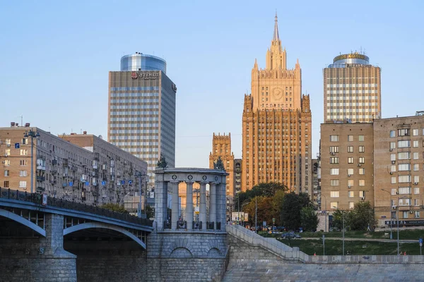 Moscú Rusia Agosto 2018 Vista Del Edificio Del Ministerio Relaciones — Foto de Stock