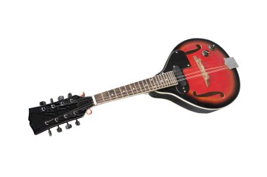 Beyaz arka plan altında izole mandolin