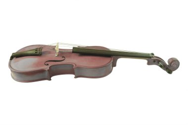 Beyaz arka plan altında izole viyolonsel