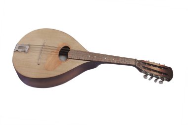 Beyaz arka plan altında izole mandolin