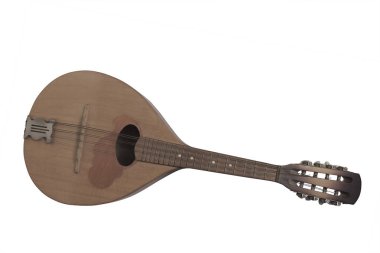 Beyaz arka plan altında izole mandolin