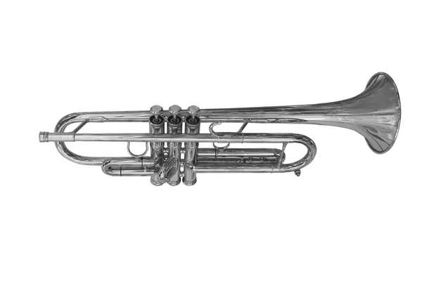 Trumpet Isolated White Background — Stock Photo, Image