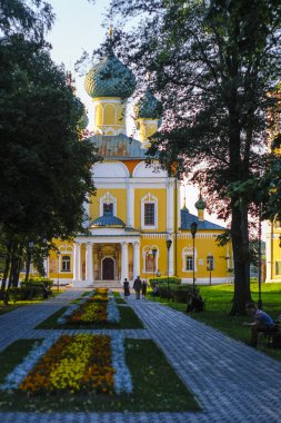 Uglich, Rusya - Ağustos, 26, 2018: Başkalaşım katedralde Uglich, Rusya Federasyonu