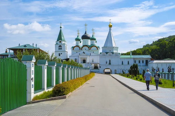 Nizhny Novgorod Federacja Rosyjska Sierpień 2018 Pechersky Klasztor Nizhny Novgorod — Zdjęcie stockowe