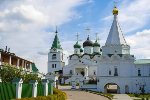 Nizhny Novgorod Federacja Rosyjska Sierpień 2018 Pechersky Klasztor Nizhny Novgorod — Zdjęcie stockowe