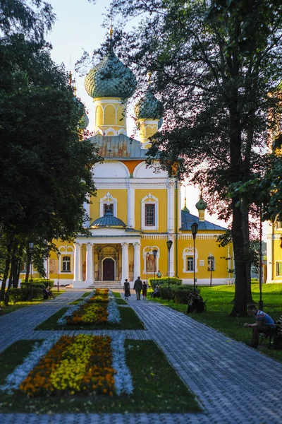 Uglich Rusya Ağustos 2018 Başkalaşım Katedralde Uglich Rusya Federasyonu — Stok fotoğraf