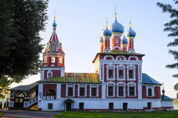 Uglich Federacja Rosyjska Sierpień 2018 Kościół Książę Dmitrij Krew Uglich — Zdjęcie stockowe