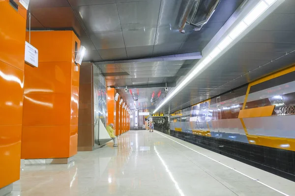 Moscow Russia August 2018 Interior Subway Station Borovskoye Shosse Moscow — Stock Photo, Image