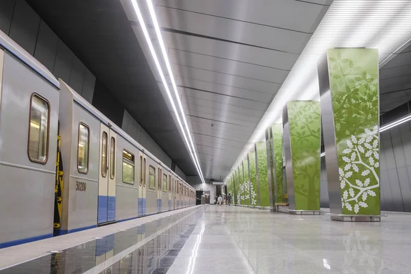 Moskova, Rusya - Ağustos, 31, 2018: Metro Tren İstasyonu Ramenky, Moskova, Rusya