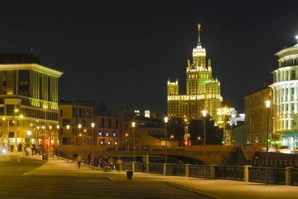 Moscou Rússia Setembro 2018 Cidade Noturna Moscou — Fotografia de Stock